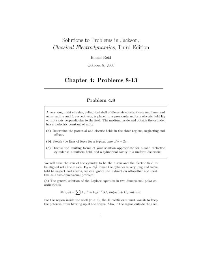 Classical Electrodynamics Jackson 3rd Pdf